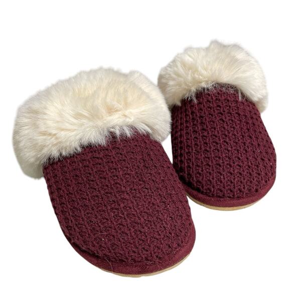 JF Harper Royal Port Faux Fur Slippers size Medium - Picture 2 of 7